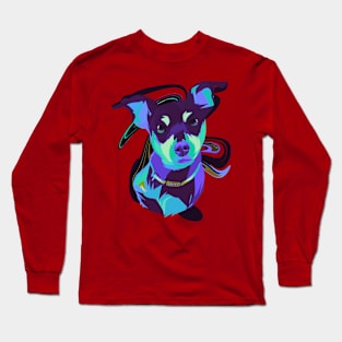 Dog in pop art Long Sleeve T-Shirt